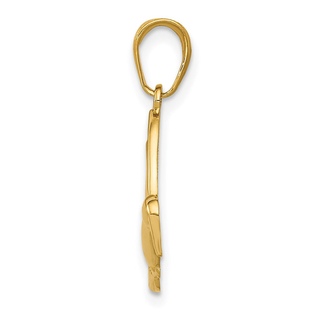 Gold Polished Hummingbird Pendants