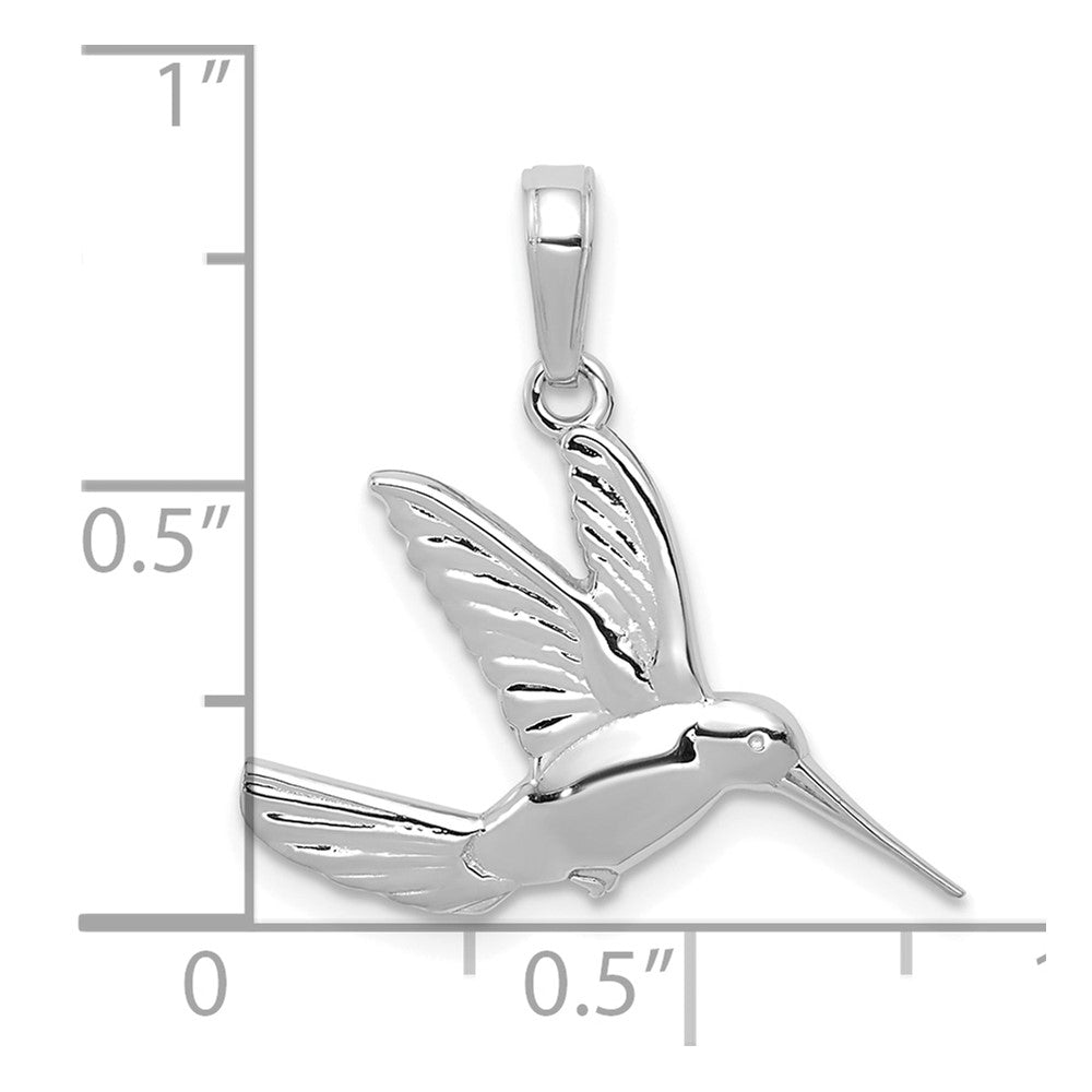 Gold Polished Hummingbird Pendants