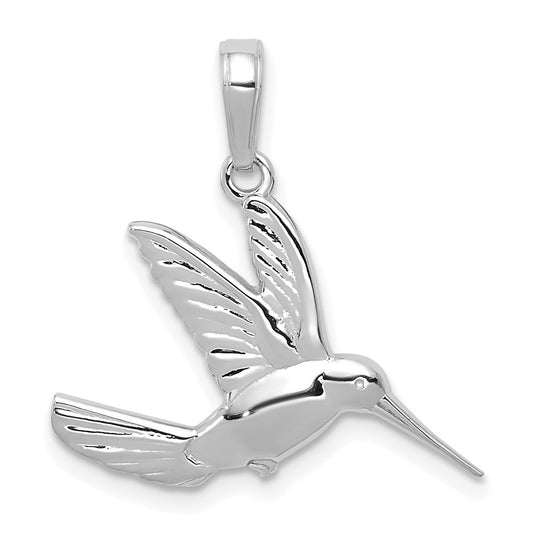 Gold Polished Hummingbird Pendants