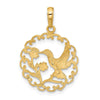 Gold Polished Hummingbird Pendants