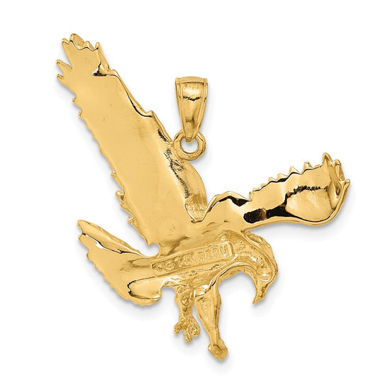 Gold Polished Eagle Pendants