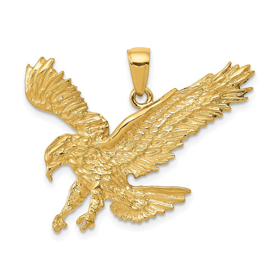 Gold Polished Eagle Pendants