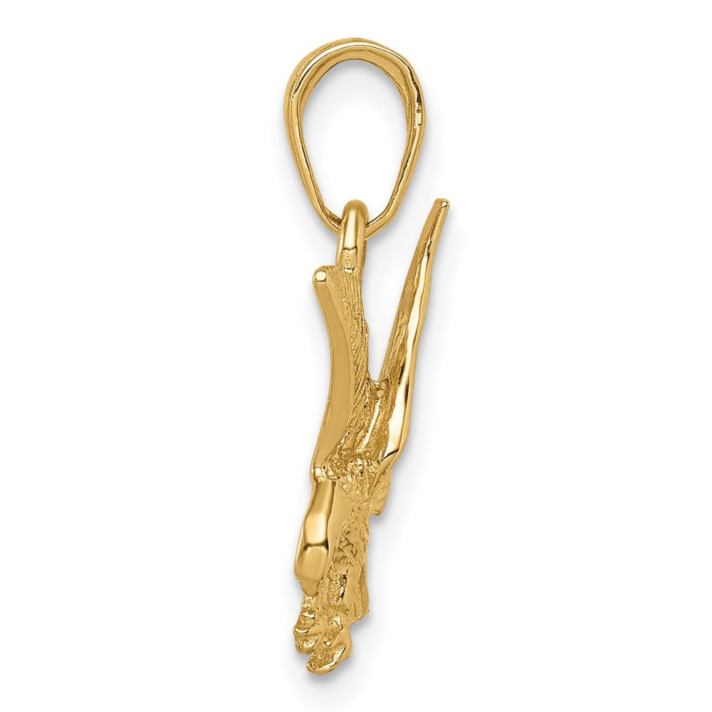 Gold Polished Eagle Pendants