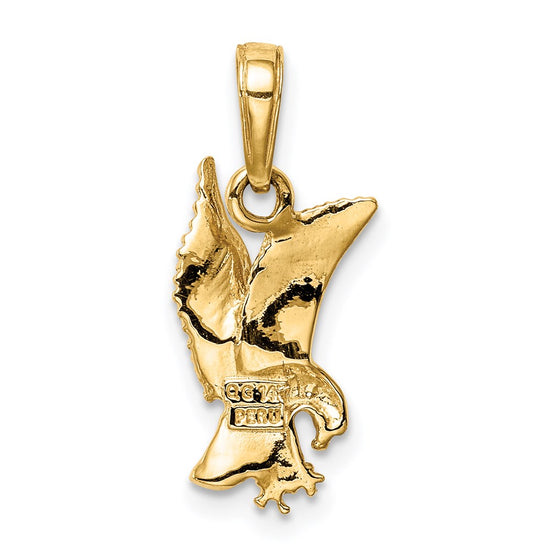 Gold Polished Eagle Pendants