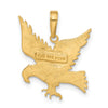 Gold Polished Eagle Pendants