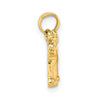 Gold Polished Dog Pendants