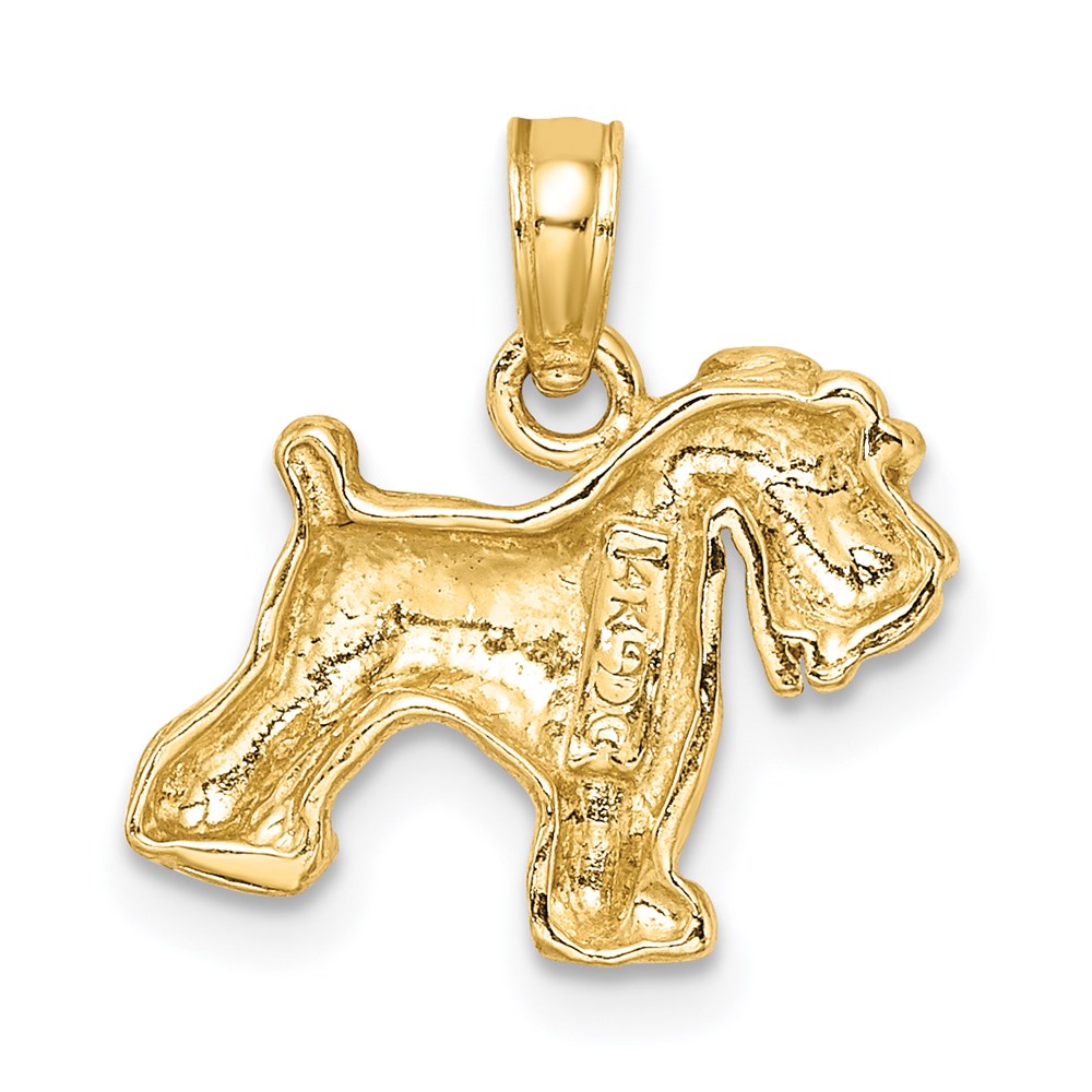 Gold Polished Dog Pendants