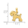 Gold Polished Dog Pendants