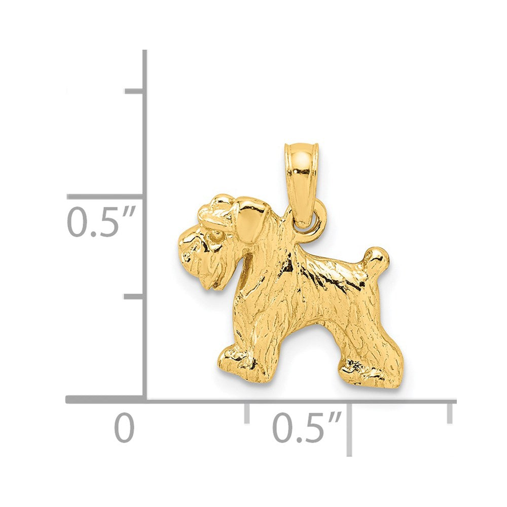 Gold Polished Dog Pendants