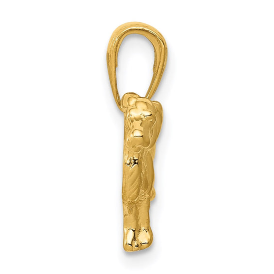 Gold Polished Dog Pendants