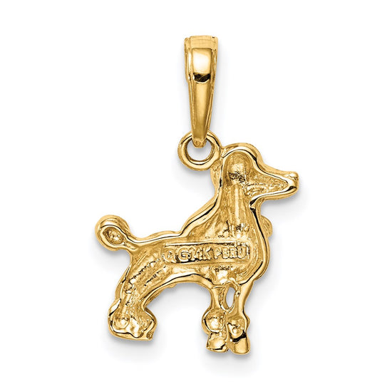 Gold Polished Dog Pendants