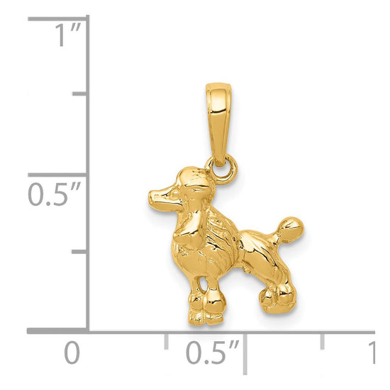 Gold Polished Dog Pendants