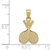 Gold Polished Golf Pendants