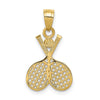 Gold Polished Golf Pendants