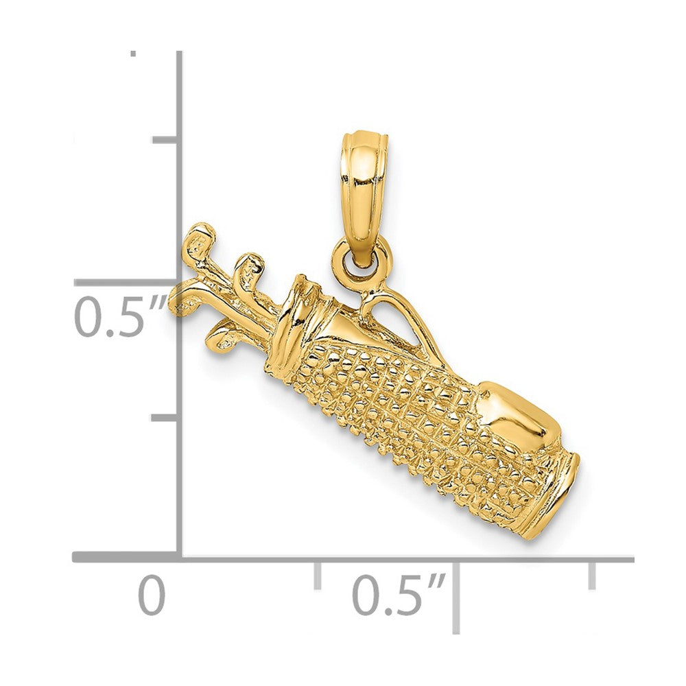 Gold Polished Golf Pendants
