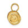 Gold Polished Barbell Pendants