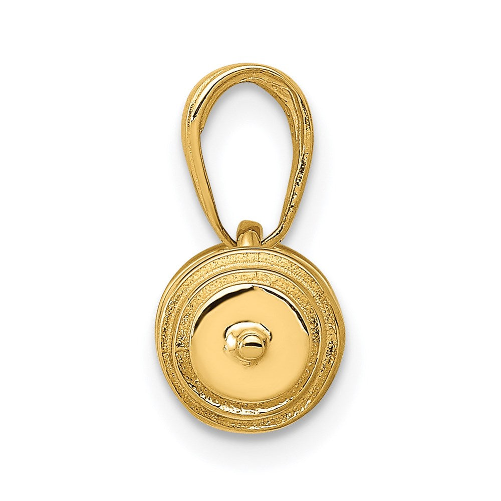 Gold Polished Barbell Pendants