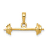 Gold Polished Barbell Pendants