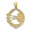 Gold Polished Dartboard Pendants