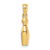 14k 3-D Bowling Pin Charm