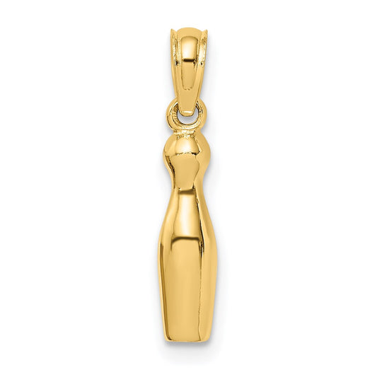 14k 3-D Bowling Pin Charm