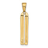 Gold Polished Snow Skiing Pendants