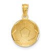 14k Domed Soccer Ball Pendant