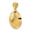 14k Domed Soccer Ball Pendant