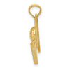 14k Basketball in Hoops with Backboard Pendant