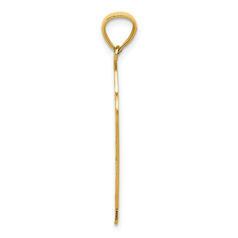Gold Polished Basketball Pendants