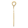 14k Basketball in Hoop Diamond Cut Pendant