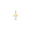 Gold Polished Flat Latin Cross Pendant