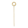 Gold Polished Flat Latin Cross Pendant