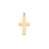 Gold Polished Flat Latin Cross Pendant