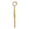 14k Budded Cross Pendant