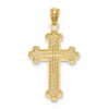 14k Budded Cross Pendant
