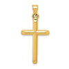 Gold Hollow Latin Cross Pendant