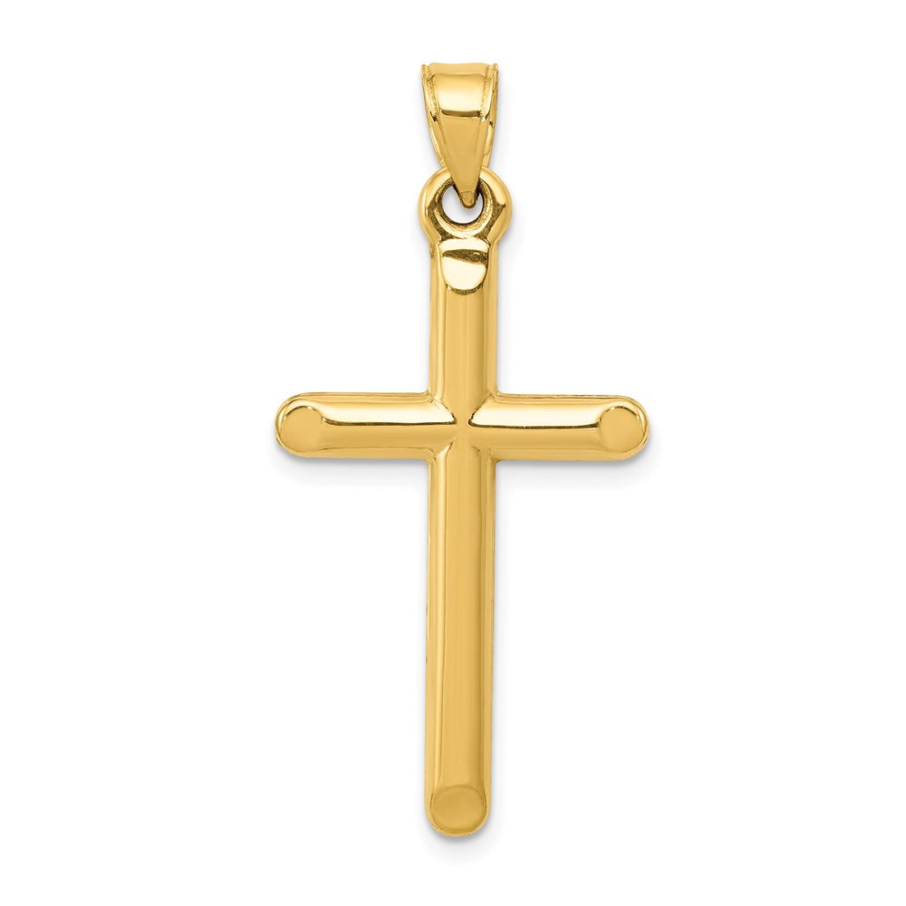Gold Hollow Latin Cross Pendant