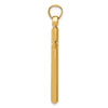 14k Polished Hollow Cross Pendant