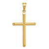 14k 3-D Hollow Cross Pendant