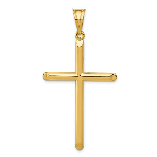 Gold Hollow Latin Cross Pendant