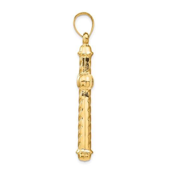 14k Hollow Cross Pendant