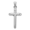 14k White Gold Crucifix Pendant
