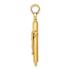14k Hollow Crucifix Pendant
