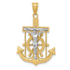 Gold Mariner Crucifix Pendants