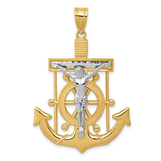 Gold Mariner Crucifix Pendants