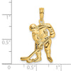 Gold Polished Hockey Pendants
