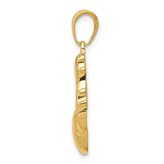 Gold Polished Soccer Pendants