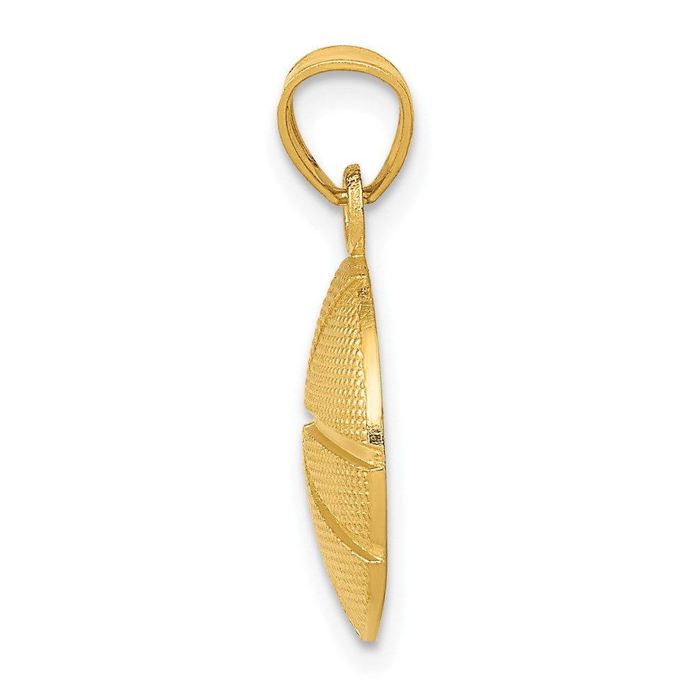 Gold Polished Basketball Pendants