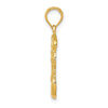 Gold Polished Basketball Pendants